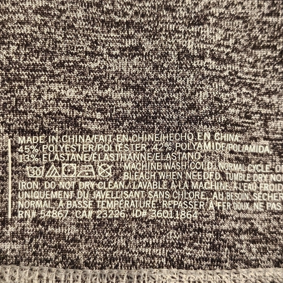 Victoria's Secret Pink Yoga Grey Athletic Leggings Full Length Size M - Picture 6 of 6